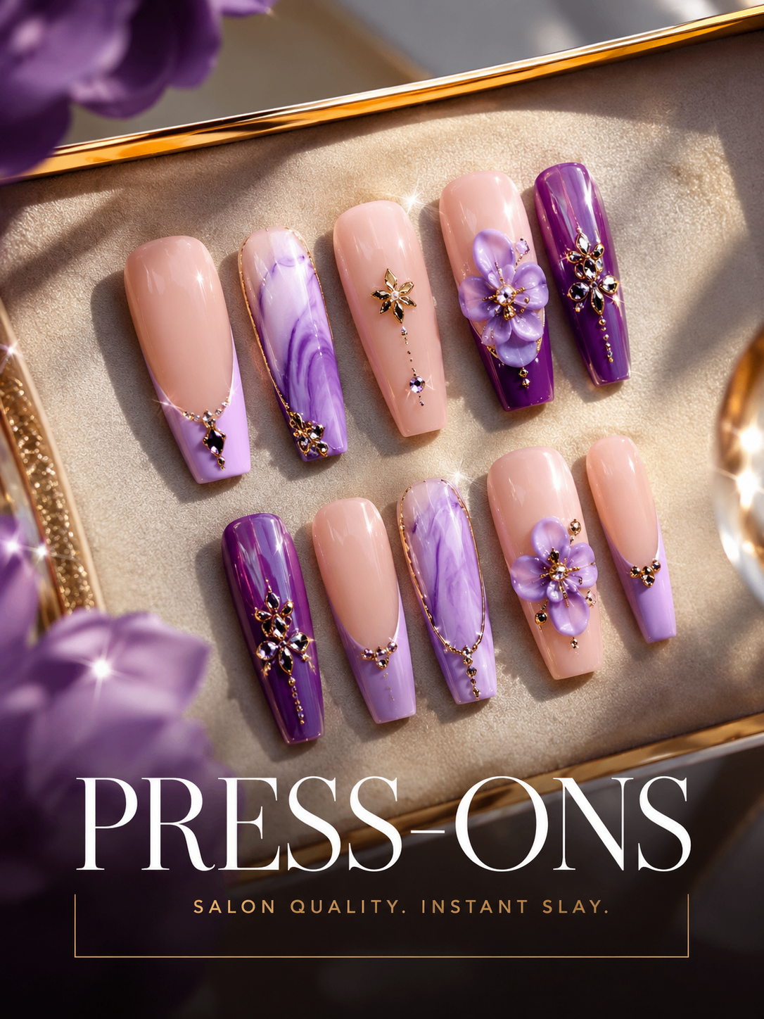 Press-ons nail style